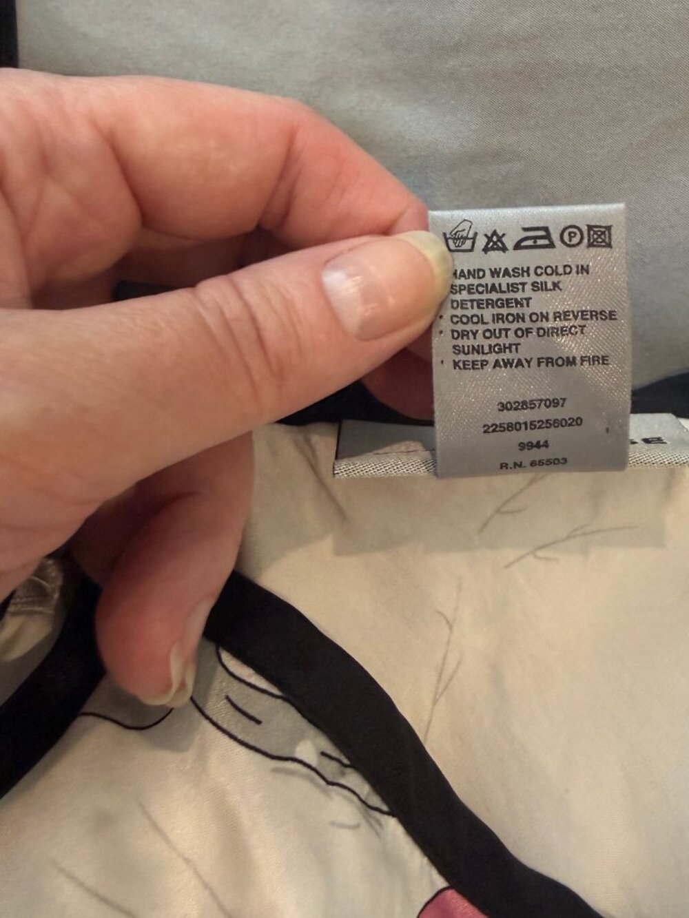 Wearhouse Floral Silk Slip Dress (Small) - Picture 4 of 4